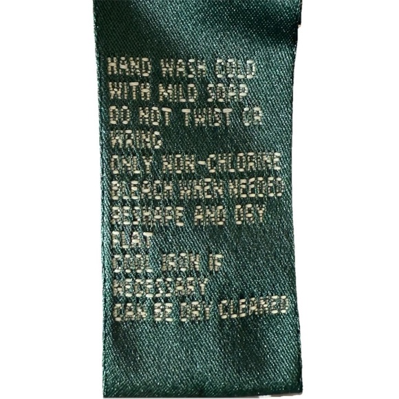 Lauren Ralph Lauren Cream 3/4 Sleeve Boatneck Silk Nylon Top Women’s Size Large - Picture 5 of 6